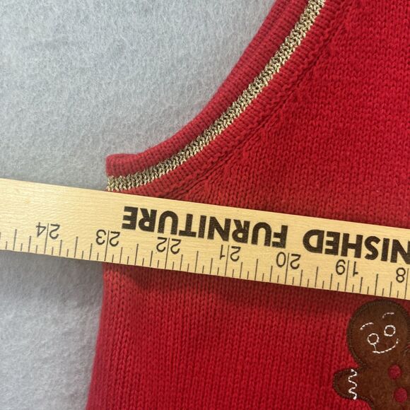 White Stag Snowmen Christmas Tree Sweater Vest Ugly Sweater Party Holiday XXL - Picture 12 of 13